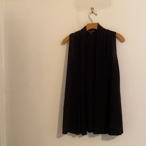 FOREVER 21 SOLID BLACK BLOUSE MEDIUM
